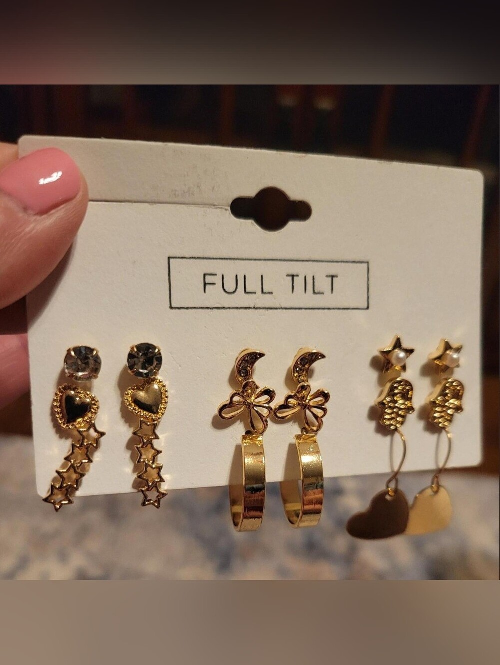 🌈5 For $20🌈 Full Tilt Gold Earrings Set